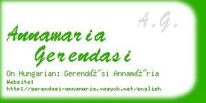 annamaria gerendasi business card